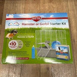 Kaytee Hamster or Gerbil Starter Kit - White and Blue